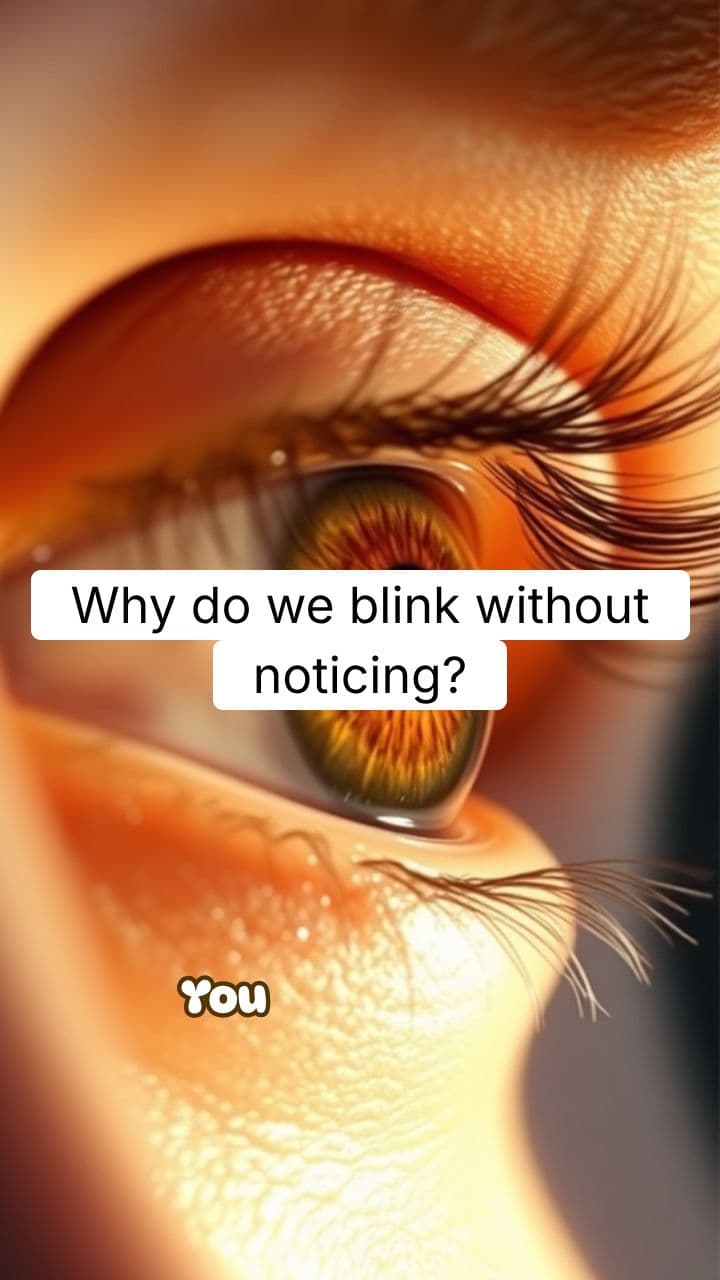 Why Do We Blink Without Noticing?