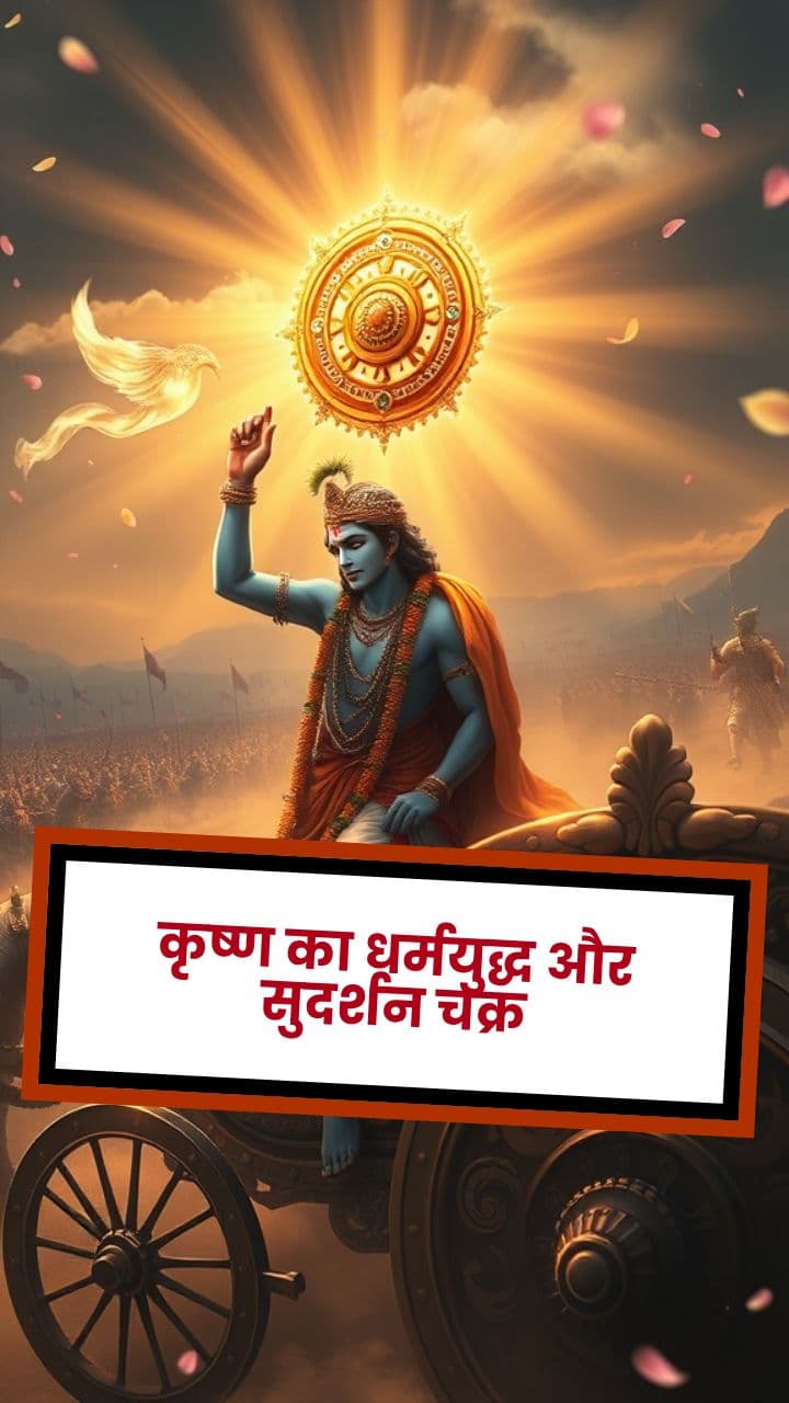 कृष्ण का धर्मयुद्ध और सुदर्शन चक्र