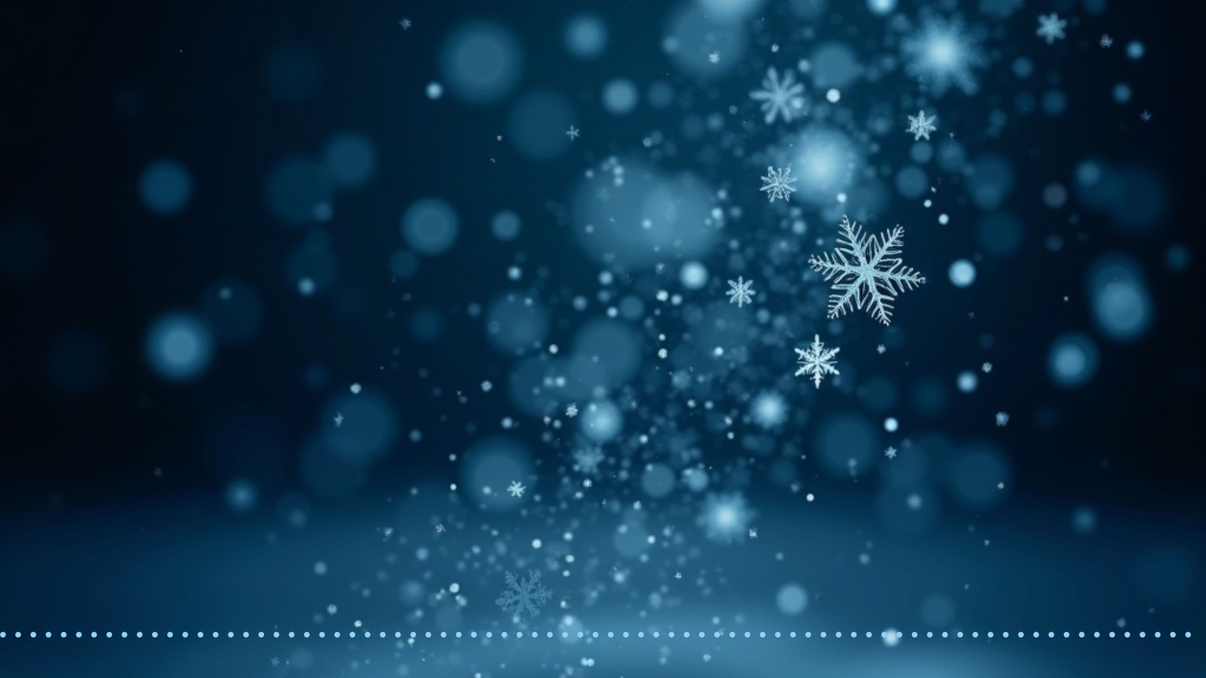 Schneeflocken tanzen leise