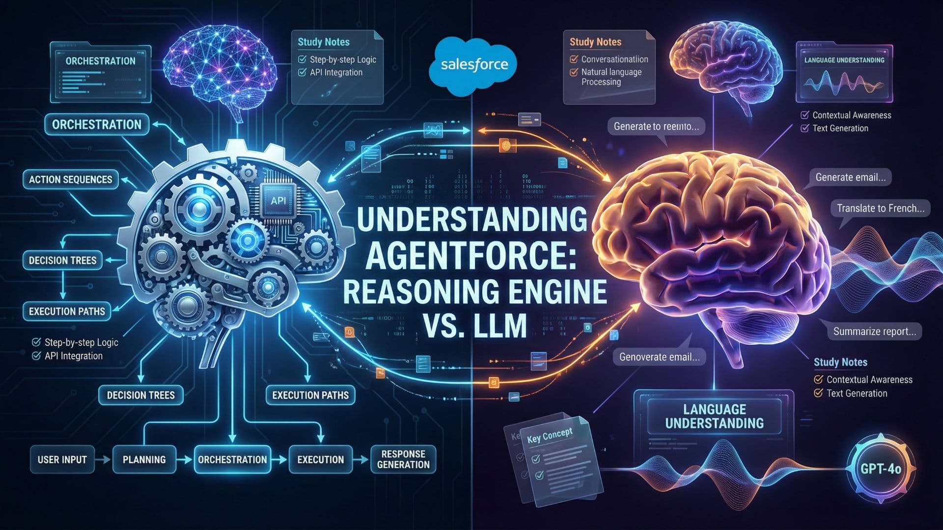 Understanding Agentforce: Reasoning Engine vs. LLM