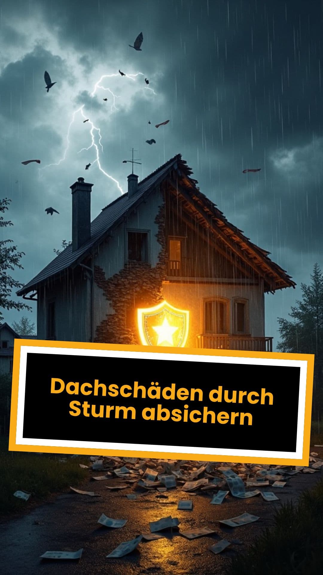 Dachschäden durch Sturm absichern