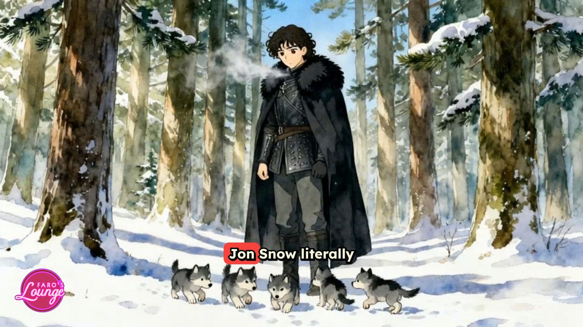 Jon Snow Saves the Direwolf Pups