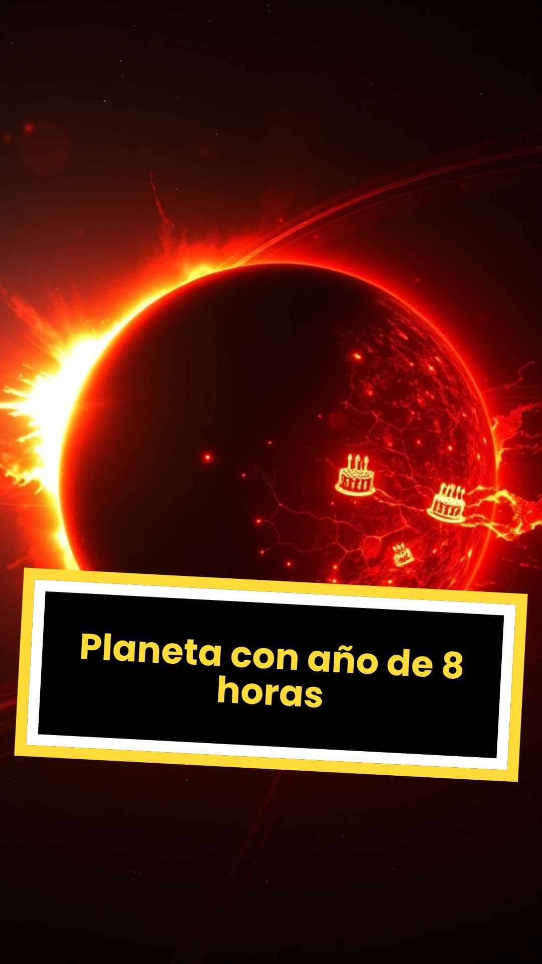 Planeta con año de 8 horas