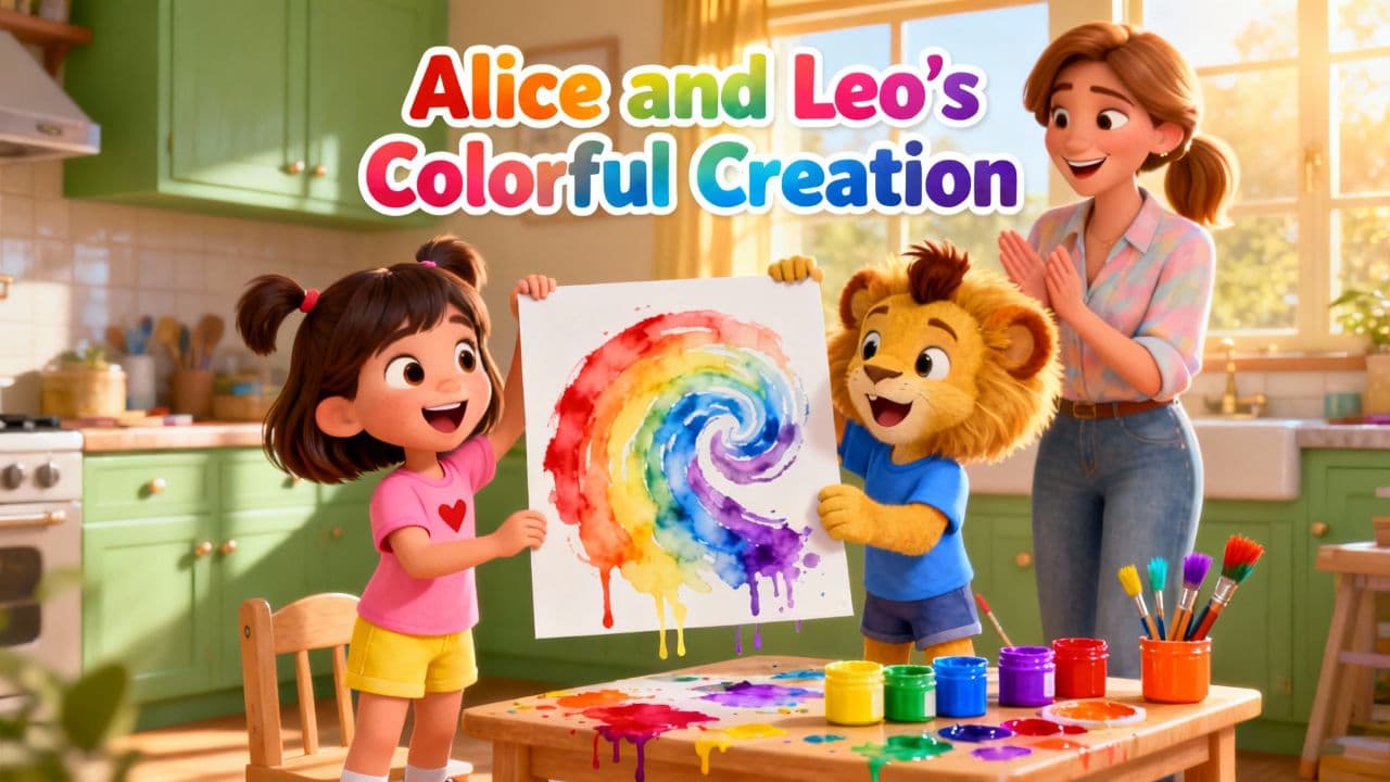 Alice and Leo's Colorful Creation