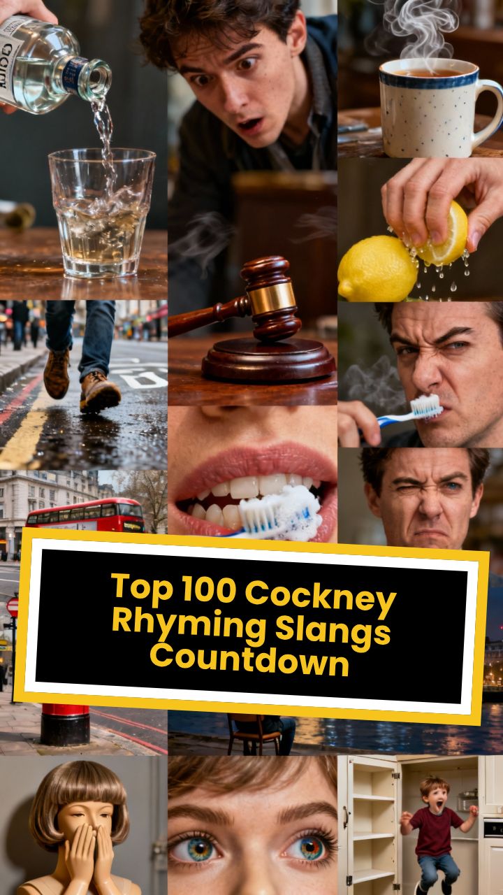 Top 100 Cockney Rhyming Slangs Countdown