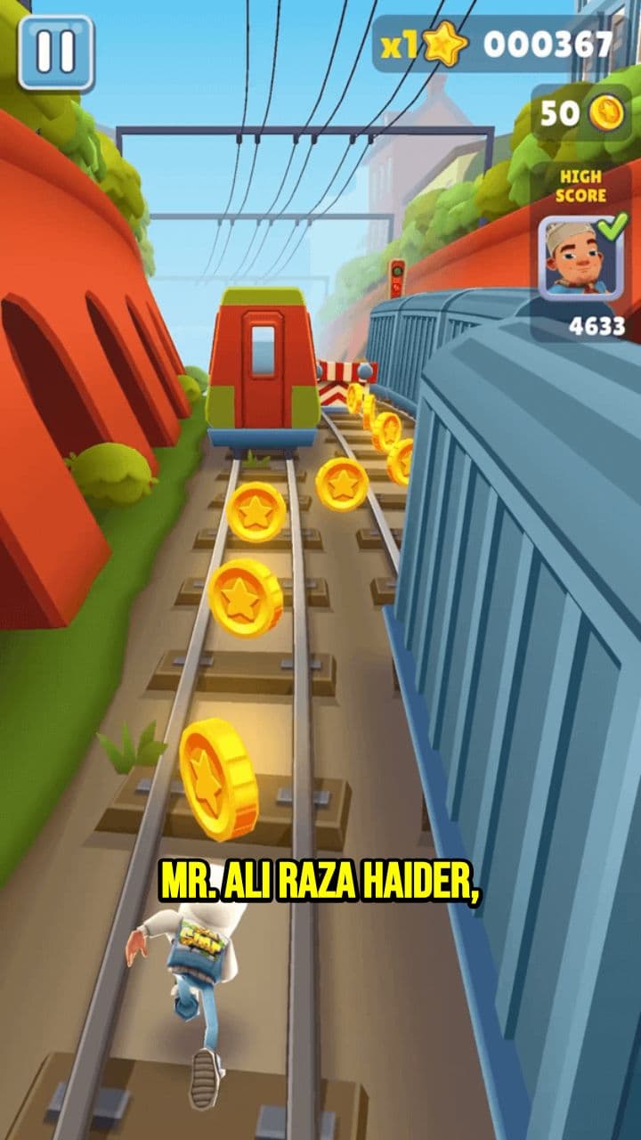 Squash Tournament Challenge to Mr. Ali Raza Haider