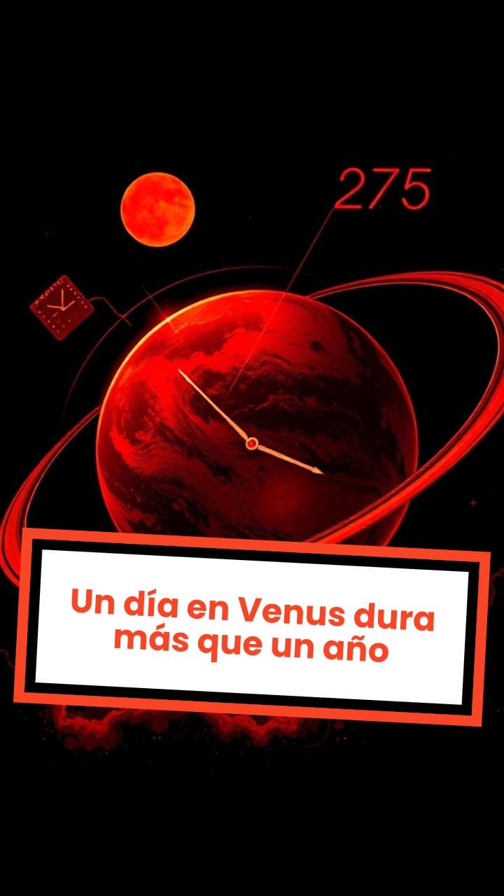 Un día en Venus dura más que un año
