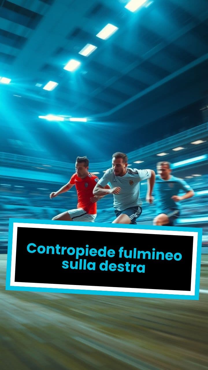 Contropiede fulmineo sulla destra