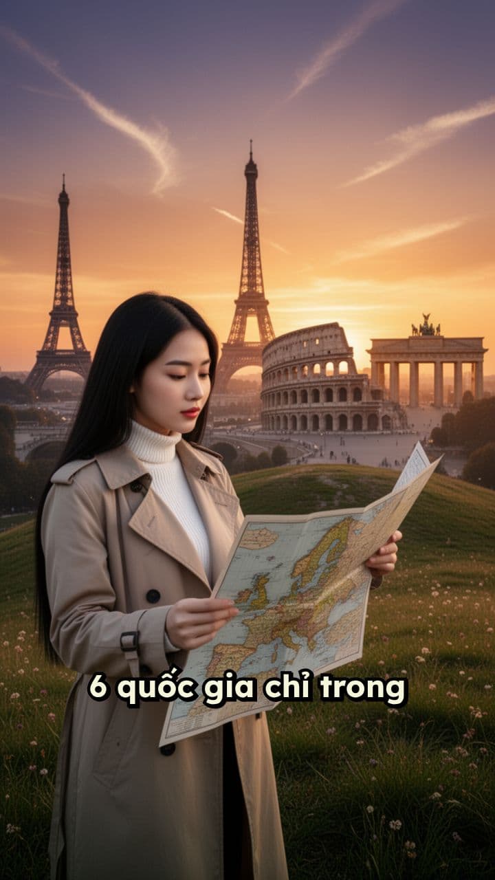 Tour 6 Nước Châu Âu 13N12Đ