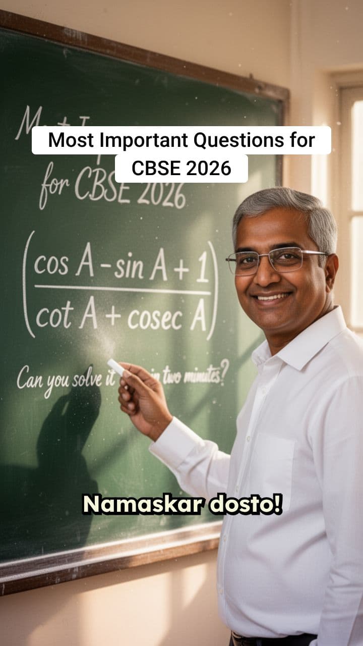 Proving the Trig Identity CBSE 2026