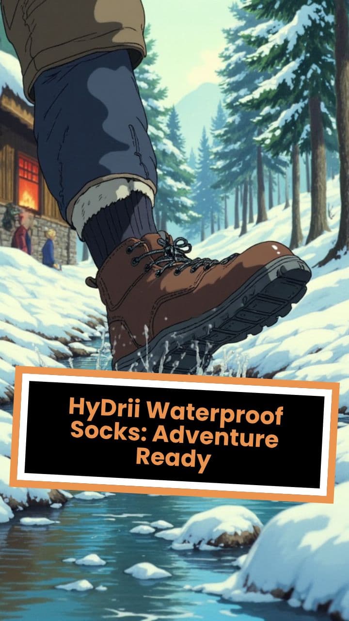 HyDrii Waterproof Socks: Adventure Ready
