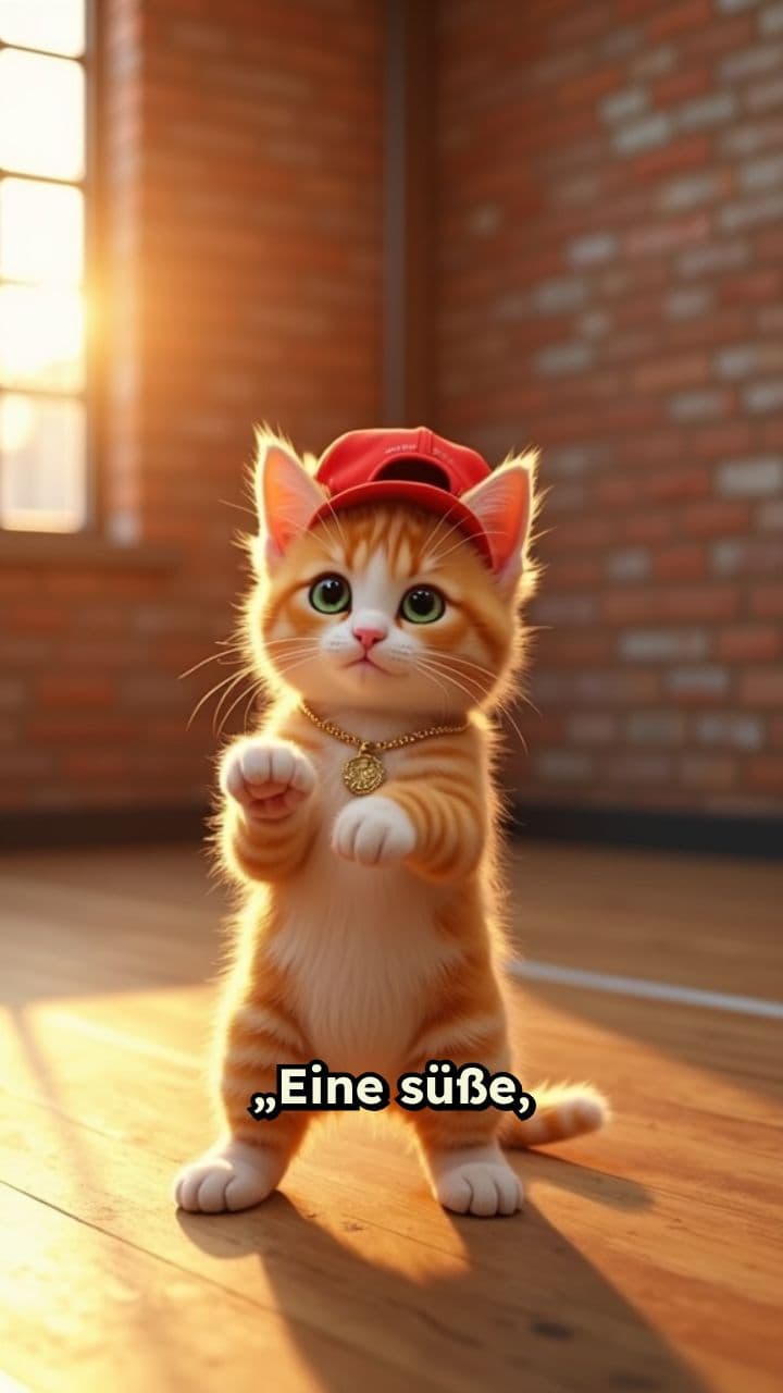 Hip-Hop tanzende Cartoon-Katze