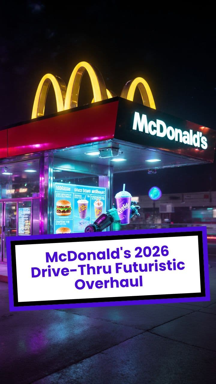 McDonald's 2026 Drive-Thru Futuristic Overhaul