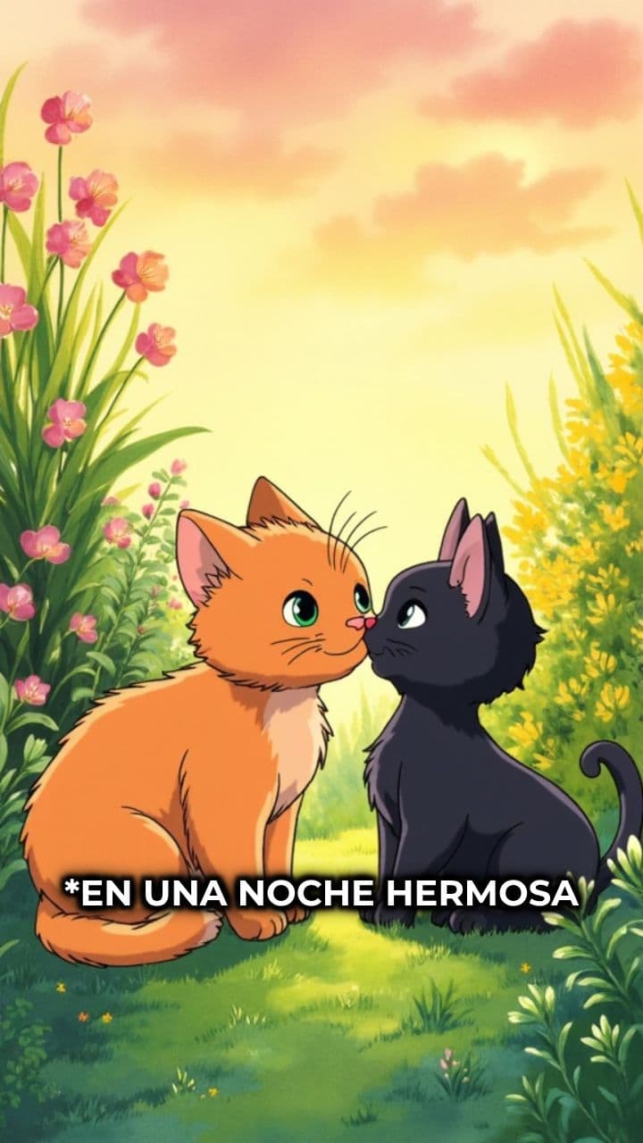 Los gatitos y su nueva amiga