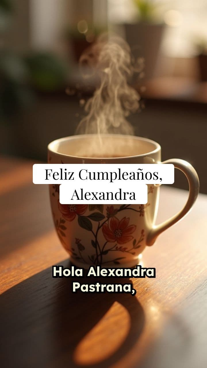 Feliz Cumpleaños, Alexandra