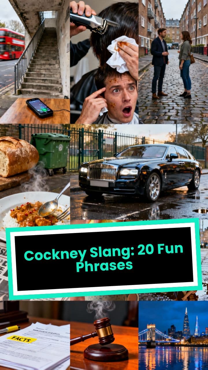 Cockney Slang: 20 Fun Phrases