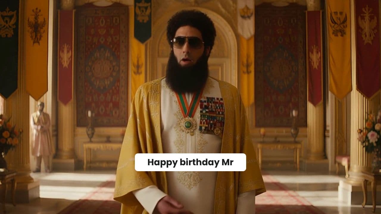 Happy Birthday Mr Noah