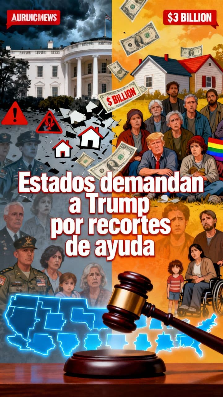 Estados demandan a Trump por recortes de ayuda