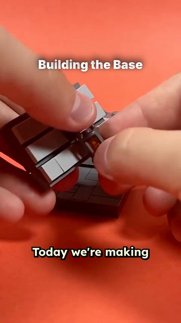 堆叠砖块制作旧墙模型