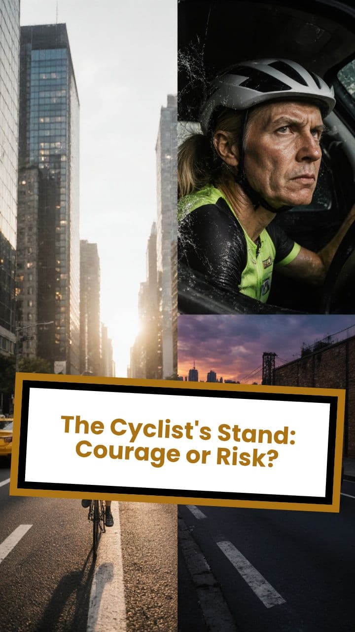 The Cyclist's Stand: Courage or Risk?