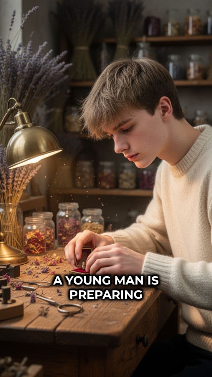 Preserved Flower Pendant for Valentine’s Day