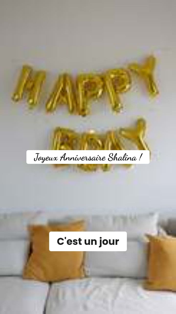 Joyeux Anniversaire Rose Magique pour Shalina