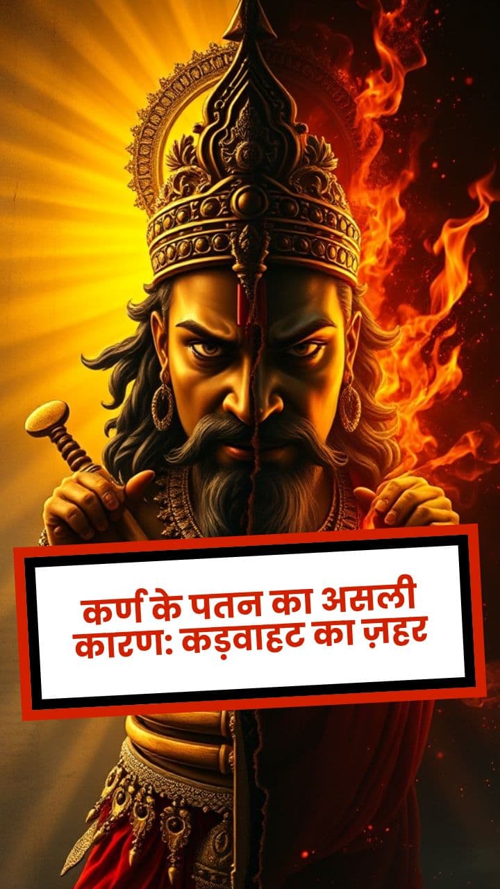 कर्ण के पतन का असली कारण: कड़वाहट का ज़हर