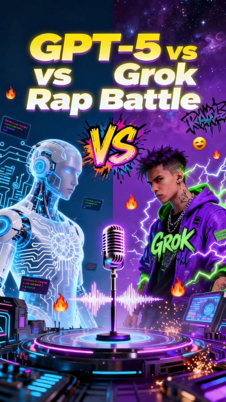 GPT-5 vs Grok Rap Battle