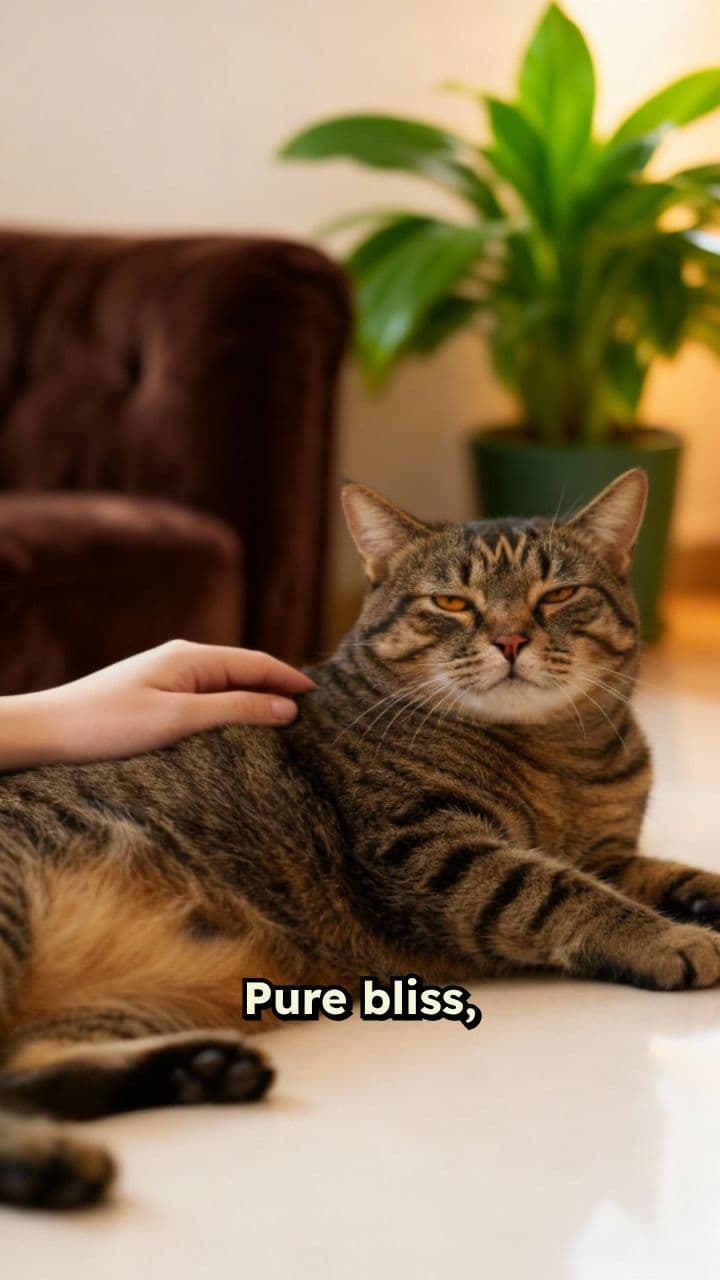 A Cozy Cat's Contentment