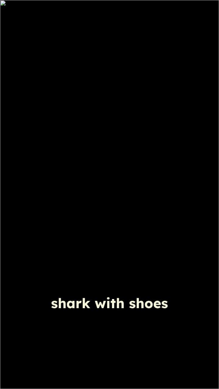 Shark in Shoes Devours Cheeseburger