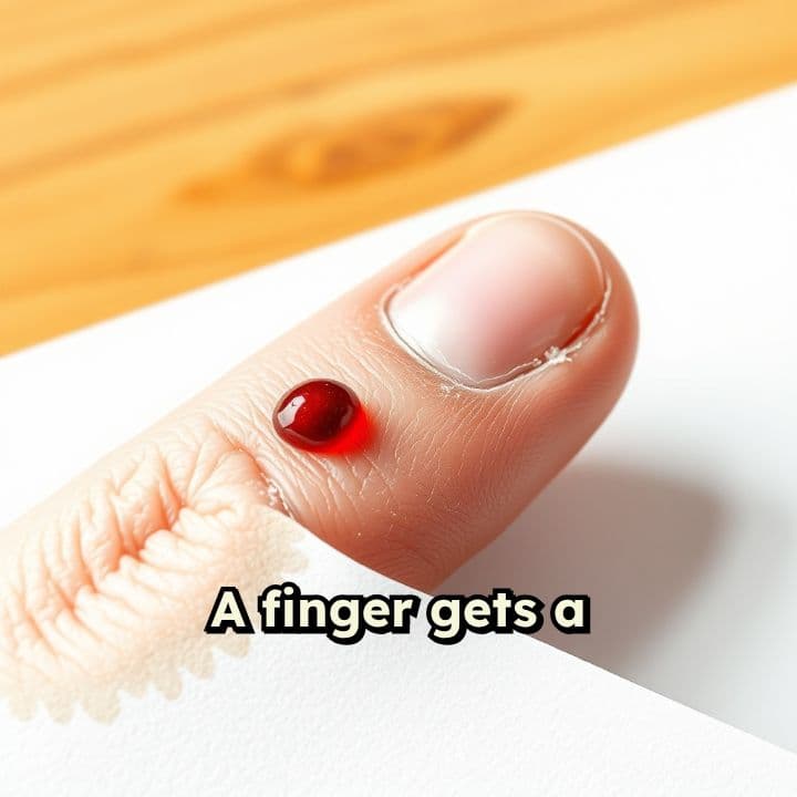 Finger Paper Cut Bleeding