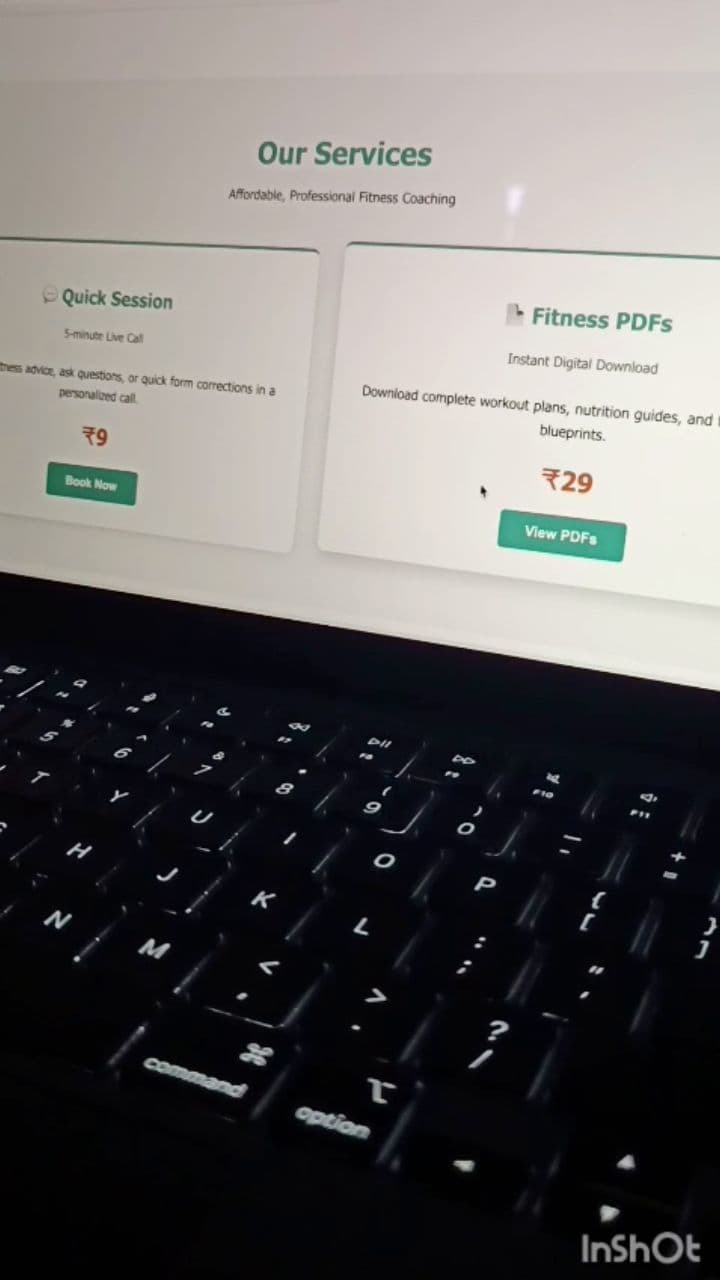 Fitness Web Launch and Plans