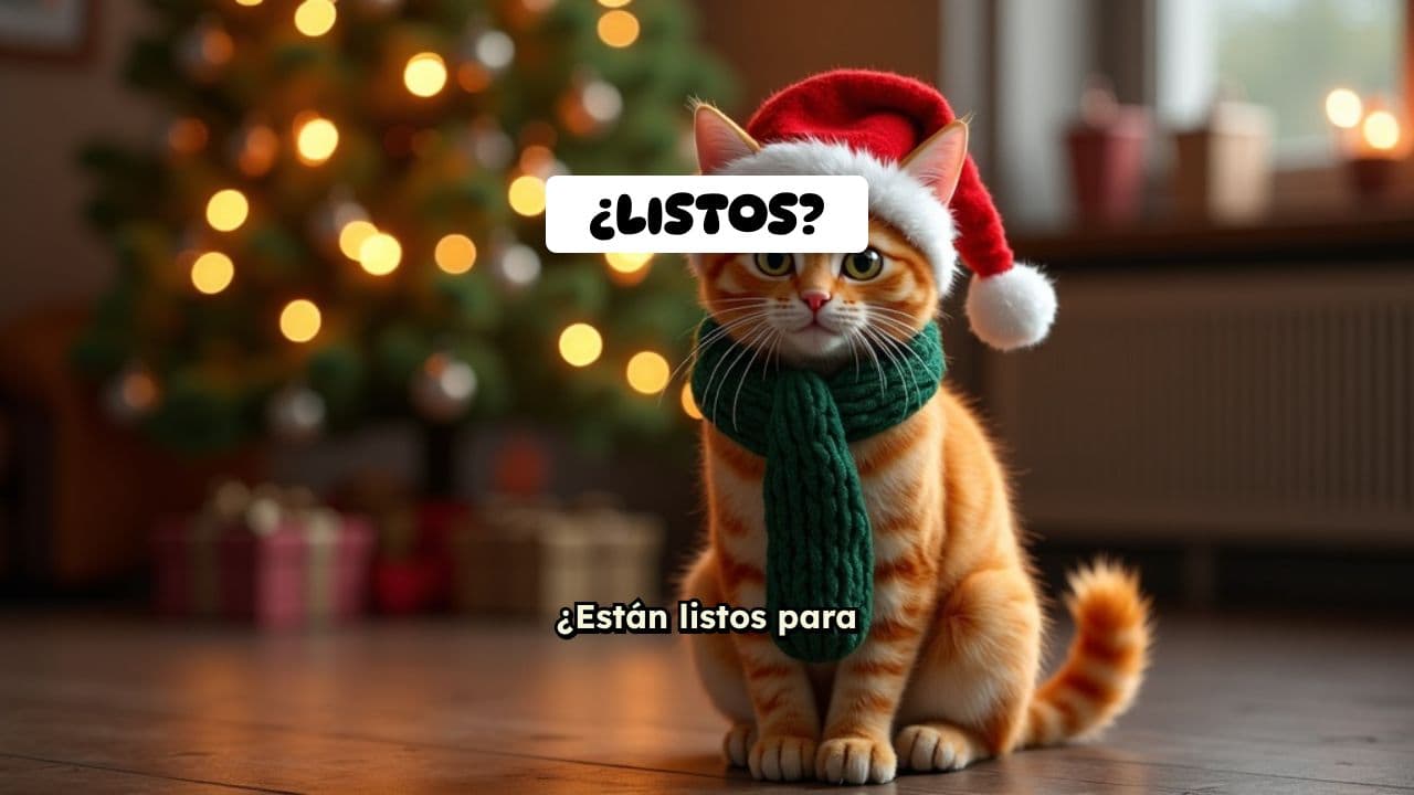 Gato Navideño: Caos Festivo