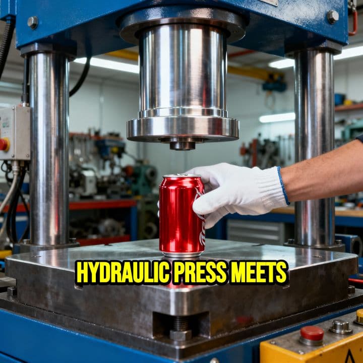 Hydraulic Press vs. Household Item