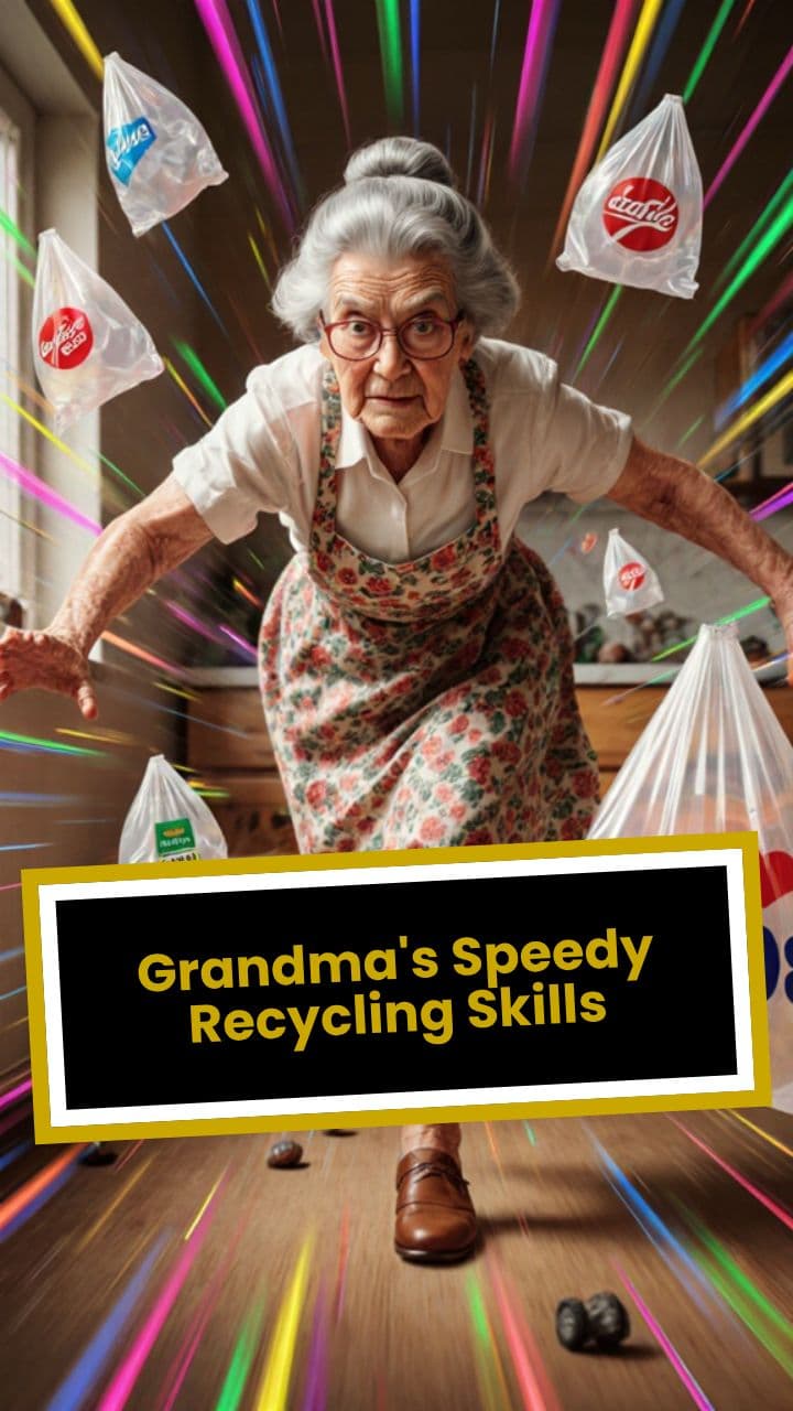 Grandma's Speedy Recycling Skills