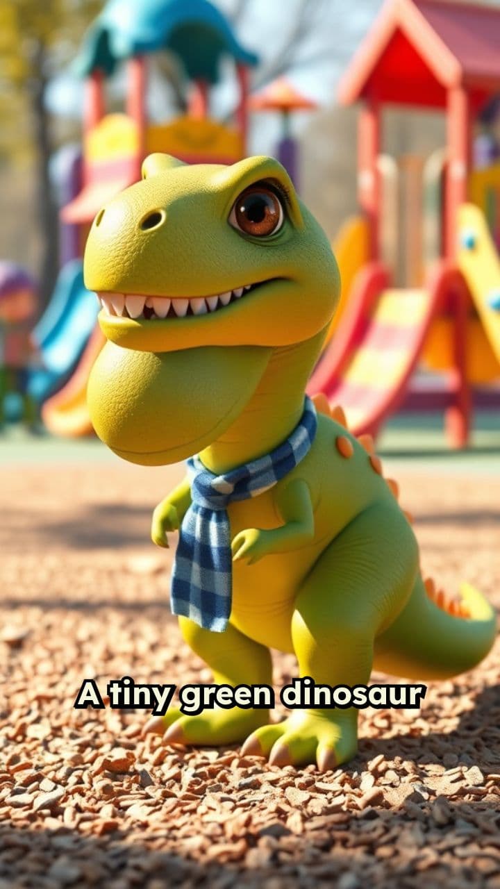 A Shy Dinosaur Makes Friends