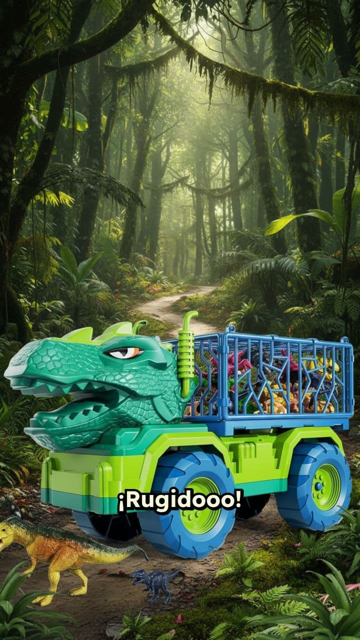 Camión Dinosaurio: ¡Aventura Prehistórica!