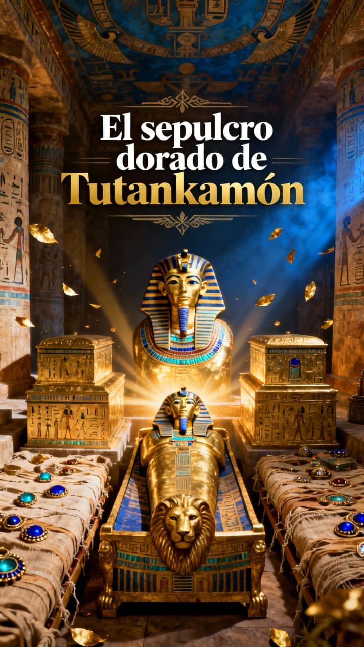 El sepulcro dorado de Tutankamón