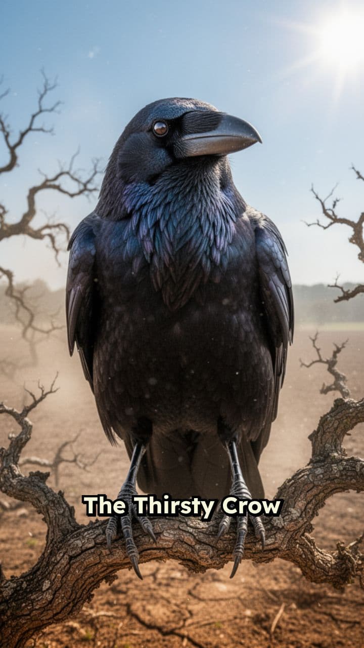 The Thirsty Crow's Clever Plan