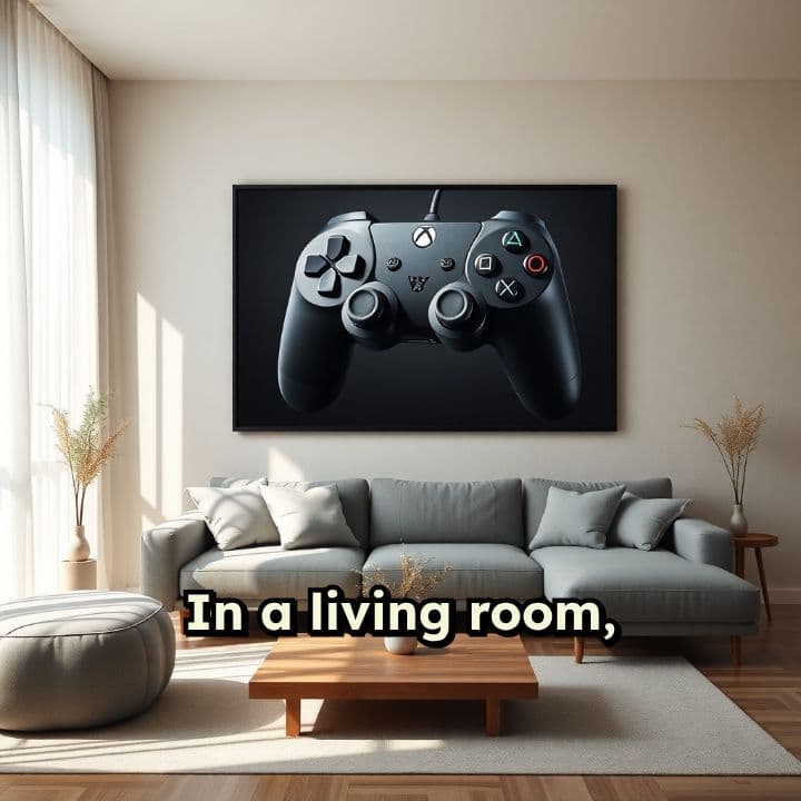 Gamer's Haven: Red Controller Poster