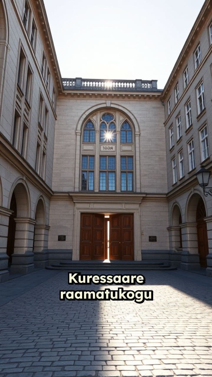 Kuressaare raamatukogu sosistav riiul