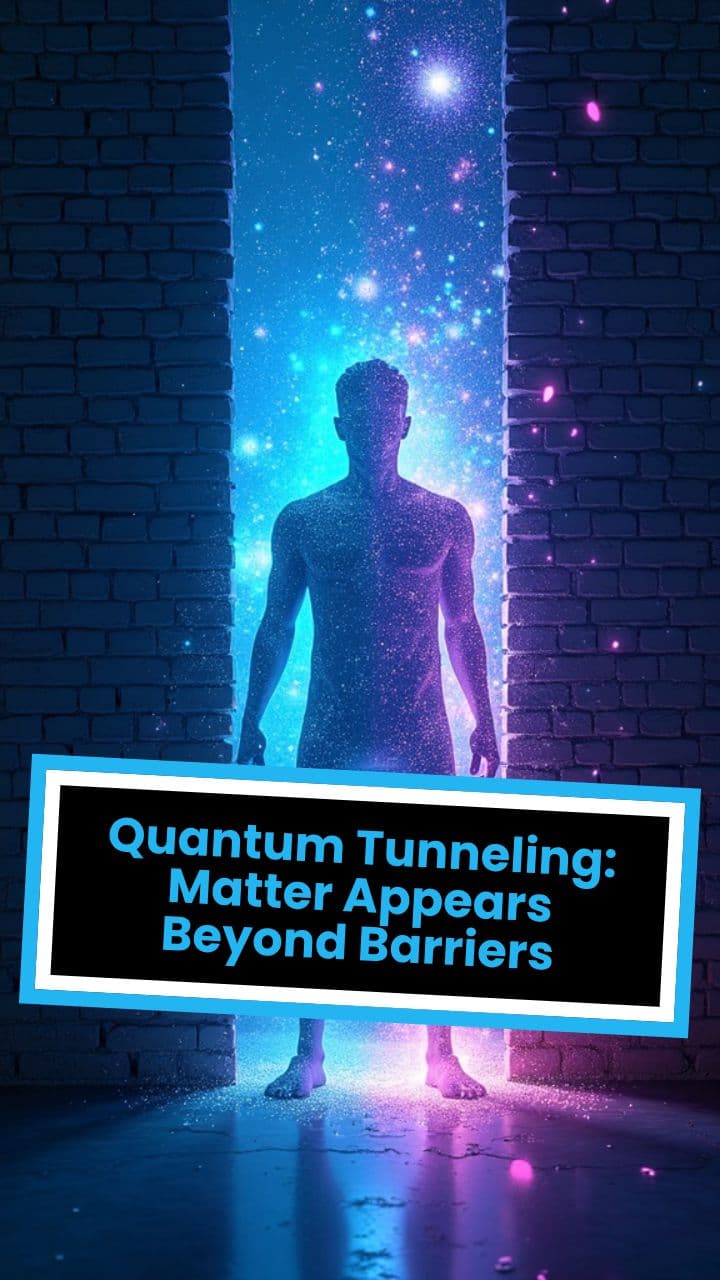 Quantum Tunneling: Matter Appears Beyond Barriers