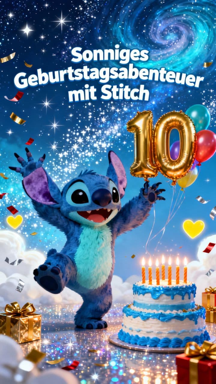 Sonniges Geburtstagsabenteuer mit Stitch