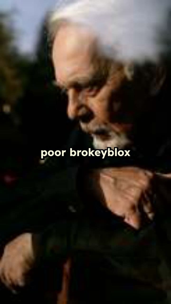 Sad Brokeyblox Character in Roblox