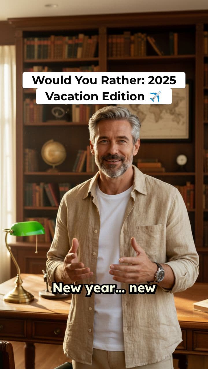 Would You Rather: New Year Vacation Edition