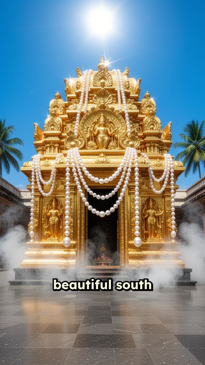 Gold South Indian Temple Design