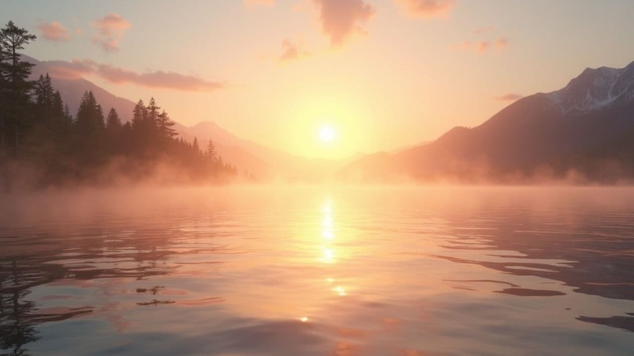 Płomień miłości nad jeziorem