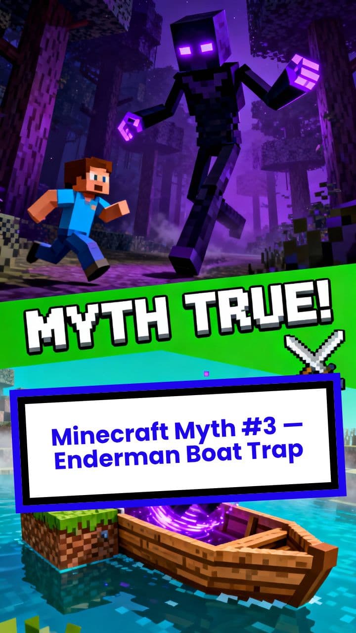 Minecraft Myth #3 — Enderman Boat Trap
