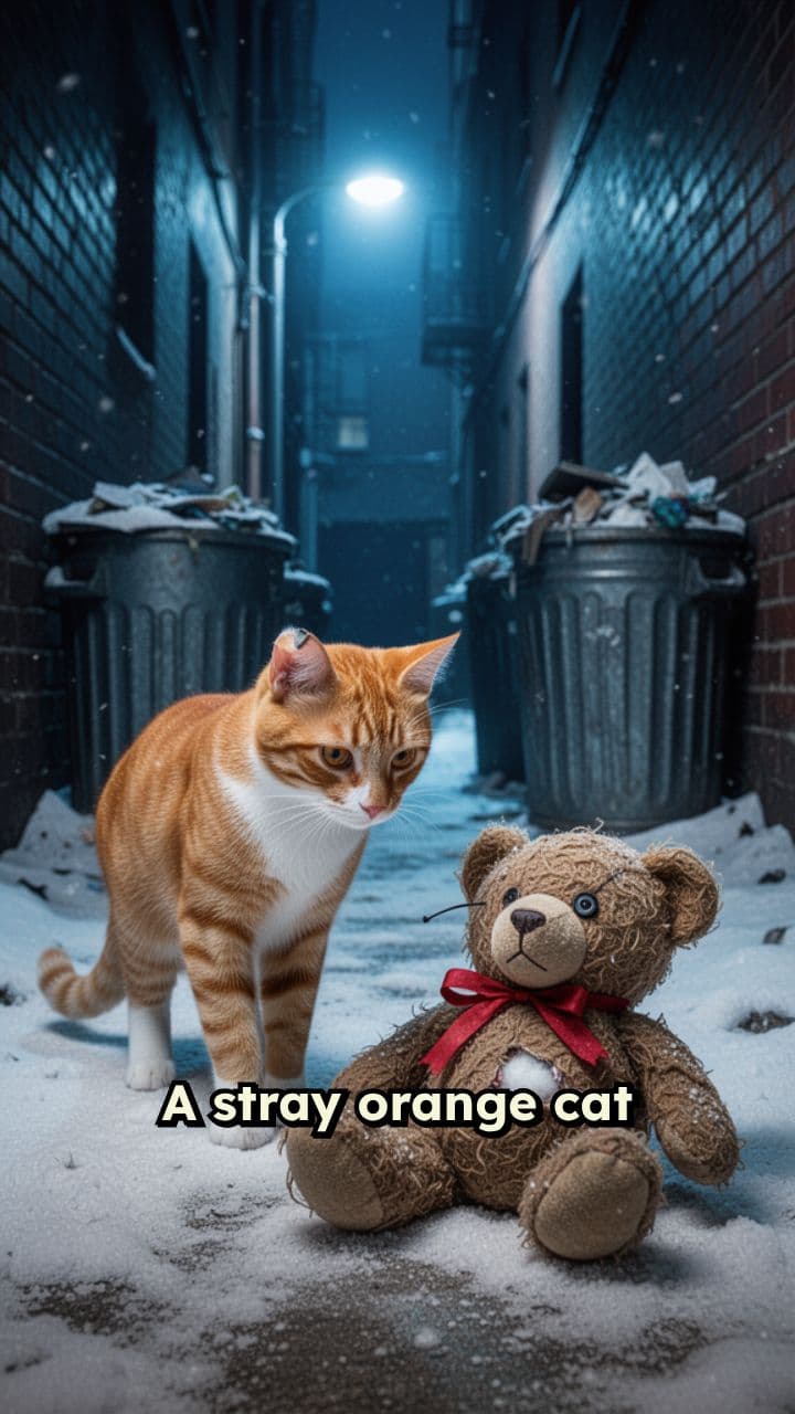 The Cat and Her Teddy Bear