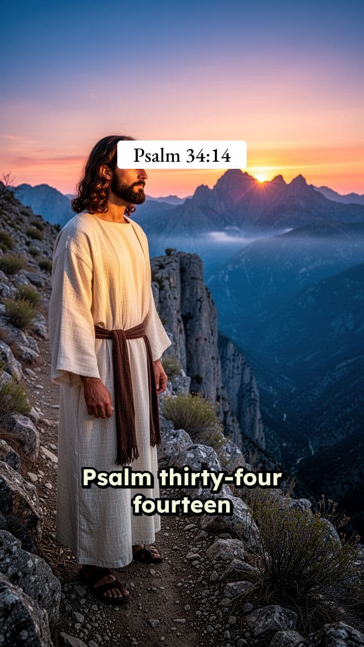 Psalm 34:14 Reflection